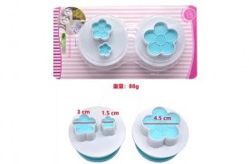 Set 2 cortantes saca bocados FLORES 5 PETALOS